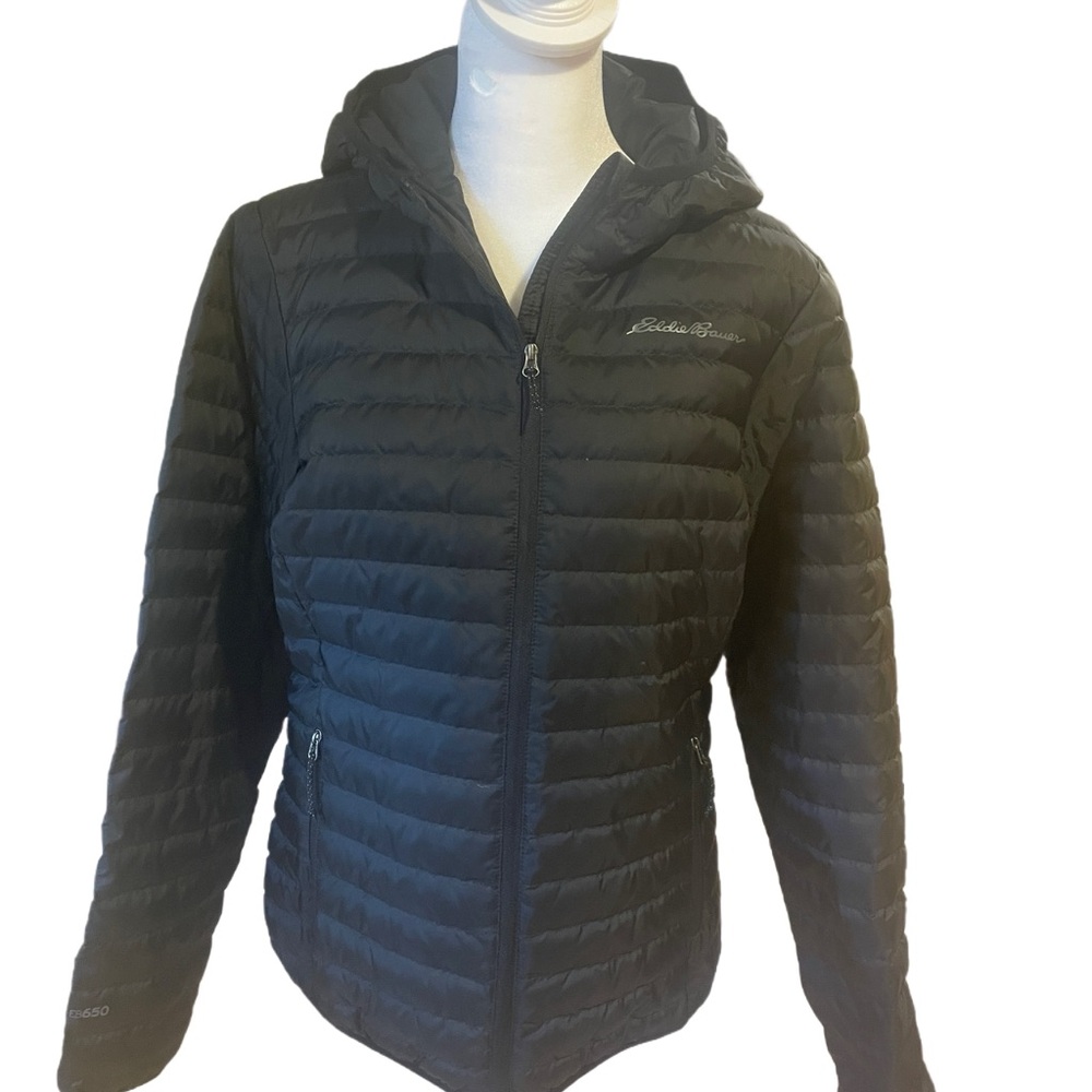 Eddie Bauer Women's Dark Hooded Puffer Jacket